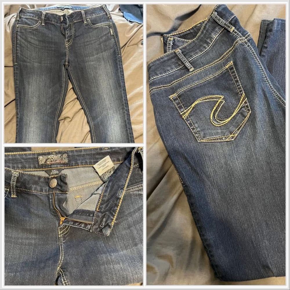 Silver Jeans Women's Dark Blue Skinny Jeans